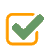 Icon of a checkmark in a box